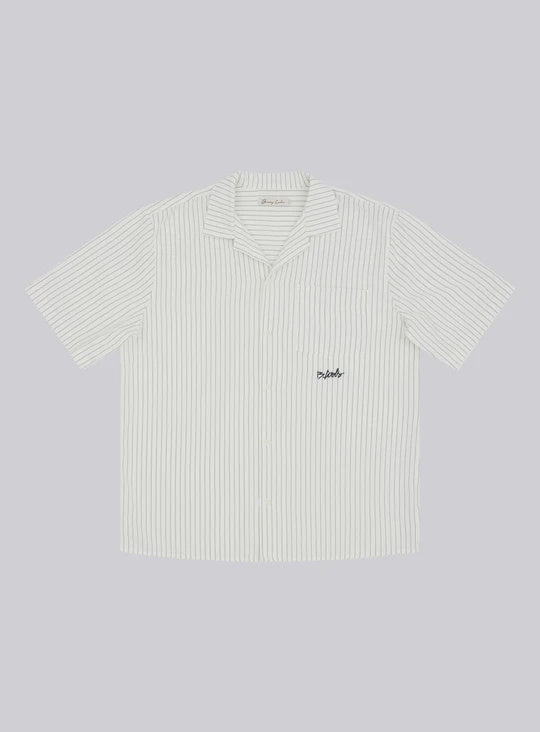 Barney Cools Boxy Shirt - White Stripe