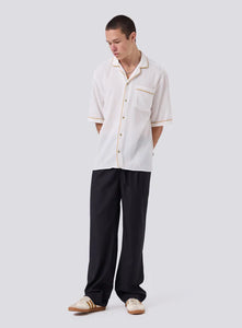 Barney Cools Waffle Shirt - Vintage White