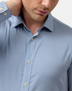 Brooksfield Premium Print Shirt - Skyway