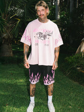 Load image into Gallery viewer, Billy Bones Club Flamed Rider Tee - Washed Pink
