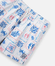 Load image into Gallery viewer, Indie Kids The Riviera Swim Trunk - Lt Blue/Multi
