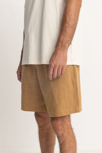 Rhythm Quatro Elastic Waist Short - Tobacco