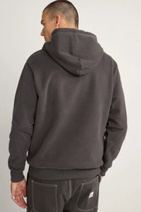 Rhythm Contrast Stitch Hood - Charcoal