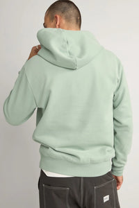 Rhythm Contrast Stitch Hood - Sky