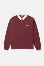 Load image into Gallery viewer, Rhythm Vintage Rugby L/S Polo - Merlot
