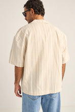 Load image into Gallery viewer, Rhythm Benny Relaxed Stripe SS Shirt - Cream

