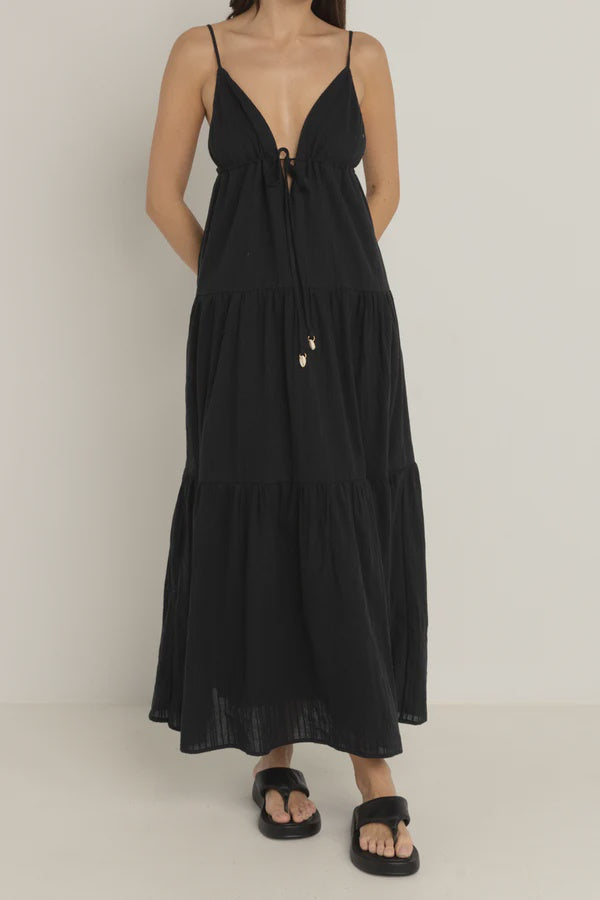 Rhythm Jaci Maxi Dress - Black