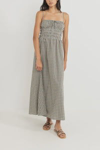 Rhythm Antibes Plaid Midi Dress