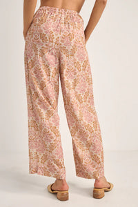 Rhythm Jessie Paisley Drawstring Pant - Rose