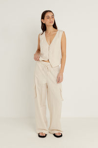Rhythm Cove Cargo Pant - Oat