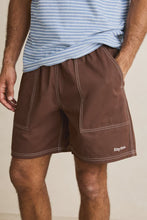 Load image into Gallery viewer, Rhythm Contrast Stitch Jam Shorts - Chocolate
