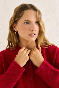 Rhythm Estelle Fluffy Cardigan - Chilli