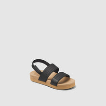 Load image into Gallery viewer, Reef Kids Water Vista Sandal - Black/Tan

