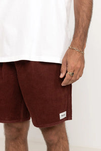 Rhythm Classic Cord Jam Shorts - Merlot