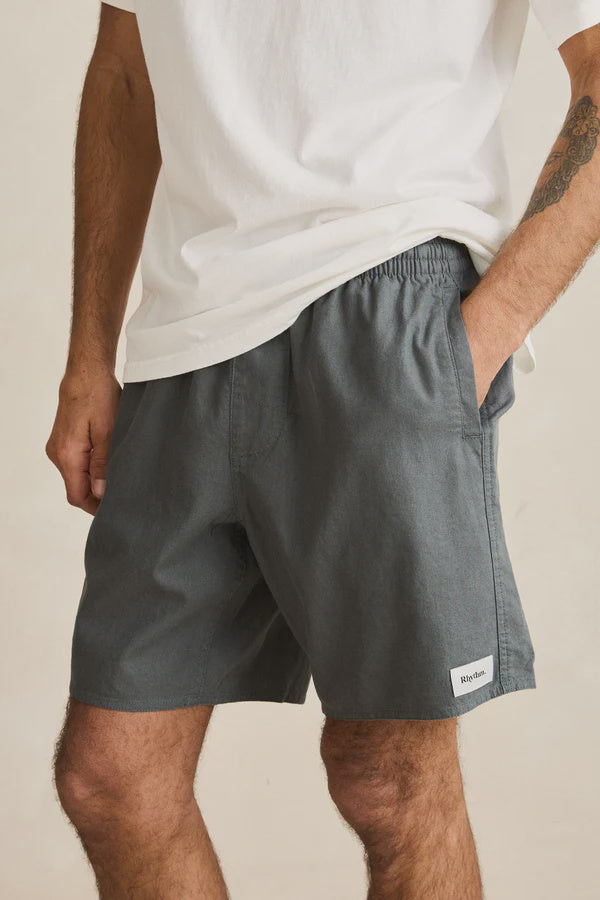 Rhythm Classic Linen Jam Short - Silver Pine