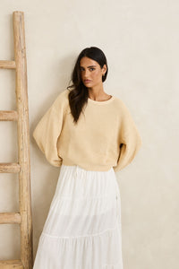 Rhythm Classic Knit Jumper - Butter