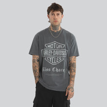 Load image into Gallery viewer, Kiss Chacey x Harley Davidson Downshift Relaxed Tee - Pigment Turbulence
