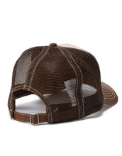 Load image into Gallery viewer, S Double Mid-Block Curved Peak Trucker - Natural
