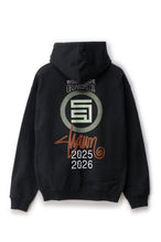 Load image into Gallery viewer, S Double 25/26 Zip Thru Hoodie - Black
