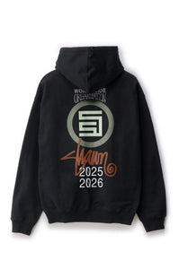 S Double 25/26 Zip Thru Hoodie - Black