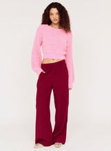 Load image into Gallery viewer, MINKPINK Vesper Casual Pant - Wine/Pop Pink
