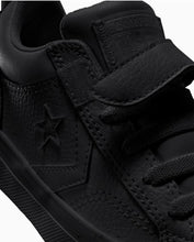 Load image into Gallery viewer, Converse Pro Blaze Strap Leather Junior Low Shoe - Black/Black/Black
