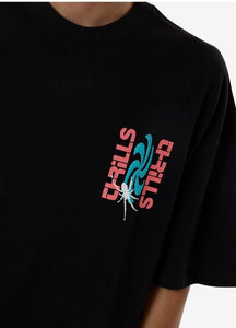 Thrills Firestarter Box Fit Oversize Tee - Black