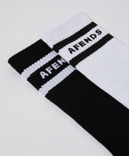 Load image into Gallery viewer, Afends Create Not Destroy 2 Pack Socks - Black/White
