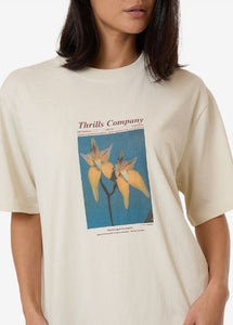 Thrills Flower Society Square Tee - Heritage White