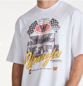 Wrangler All Gas Slacker Tee - White