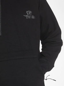 Thrills Underground Slouch Pull On Hoodie - Black