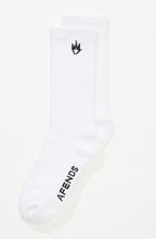 Load image into Gallery viewer, Afends Flame 3 Pack Socks - White
