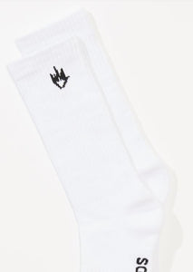 Afends Flame 3 Pack Socks - White