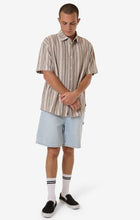 Load image into Gallery viewer, Thrills Unlocked Stripe Short Sleeve Shirt - Breen
