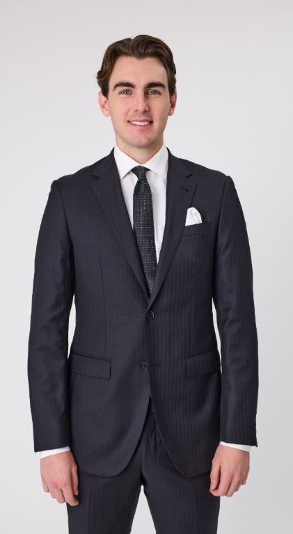 Savile Row Abram Tasmanian Wool Suit - H9 Black
