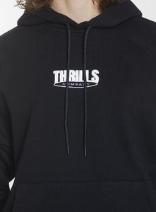 Thrills Shelter Reality Slouch Pull On Hoodie - Black