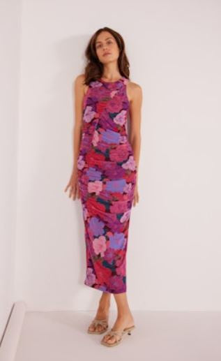 MINKPINK Lexie Mesh Midi Dress - Floral Blooms