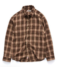 Load image into Gallery viewer, S Double Dover Flannel LS Shirt - Mocha
