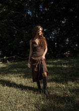 Load image into Gallery viewer, Afends Focus Seersucker Maxi Dress - Coffee
