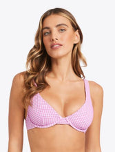 Load image into Gallery viewer, Billabong Mini Wave Check Ruby Bra Bikini Top - Barbados
