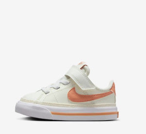 Nike Court Legacy Baby/Toddler Shoes - Sail/White/Guava Ice/Apricot Agate