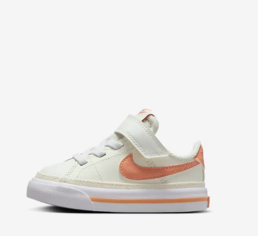 Nike Court Legacy Baby/Toddler Shoes - Sail/White/Guava Ice/Apricot Agate