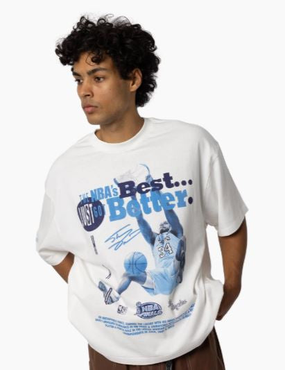 Mitchell & Ness NBA's Best Lakers Shaq Tee - Vintage White