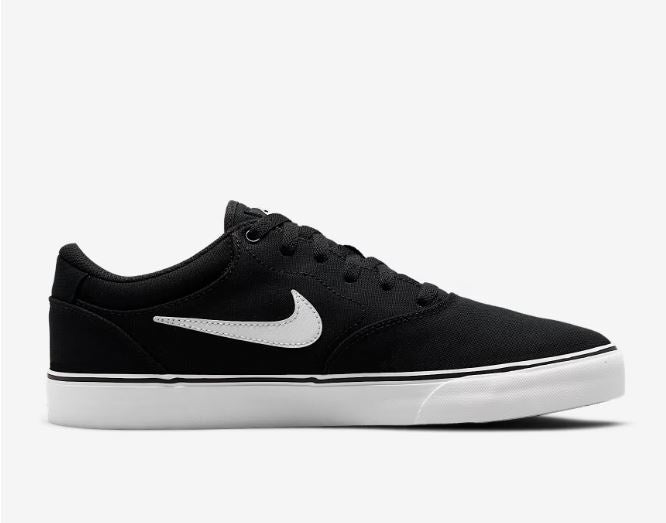 Nike Sb Chron 2 Canvas Shoe - Black/White-Black