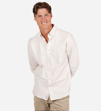 Load image into Gallery viewer, James Harper Oxford Stripe Long Sleeve Shirt - Tobacco

