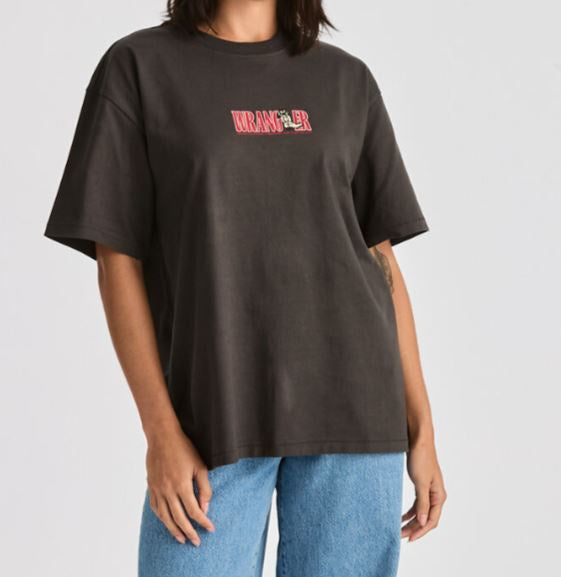 Wrangler Boot Scootin' Slouch Tee - Worn Black