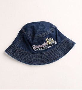 Wrangler x Better Beer Be Thirsty Bucket Hat - Stoned Indigo