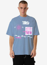 Load image into Gallery viewer, Thrills Connections Box Fit Oversize Tee - Forever Blue
