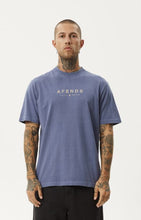 Load image into Gallery viewer, Afends Thrown Out Retro Fit Tee - Washed Marlin
