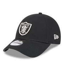 Load image into Gallery viewer, New Era Kids 940 Metallic Raiders Hat - Black
